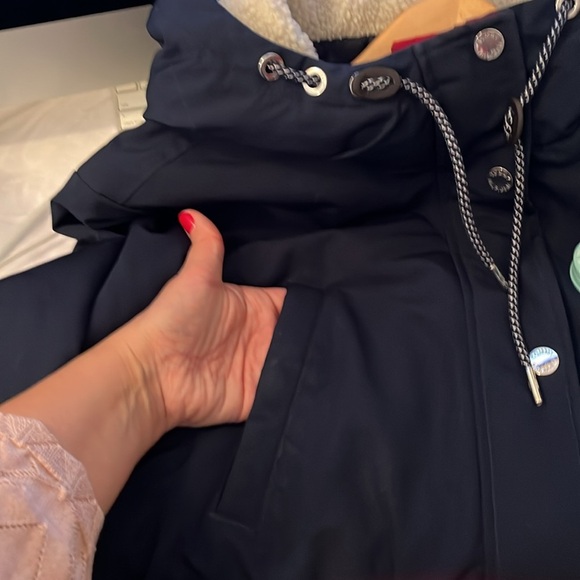 ❤️Tommy Hilfiger utility style winter jacket women’s M navy - Picture 12 of 15